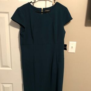 Liz Claiborne dark green dress